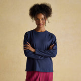 Joules JERSEY Pyjama Top Womens Sweatshirts Navy