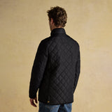 Joules MAYNARD Mens Diamond Quilted Jacket Black