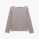 Joules HARBOUR Boat Neck 100% Cotton Breton Top Cream/Navy Stripe