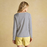 Joules HARBOUR Boat Neck 100% Cotton Breton Top Cream/Navy Stripe
