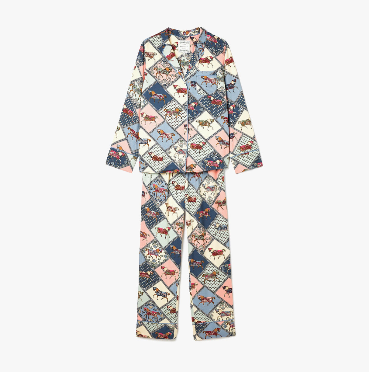 Joules ALMA Womens Pyjama Set Horse Multi