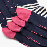 Joules EVERYDAY 2-Pack  Womens Socks Navy Dog