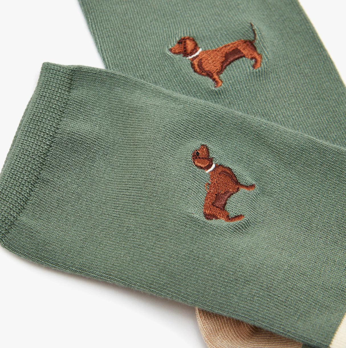 Joules EVERYDAY 2-Pack Womens Socks Green Dog