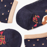 Joules EVERYDAY 2-Pack Womens Socks Navy Wood