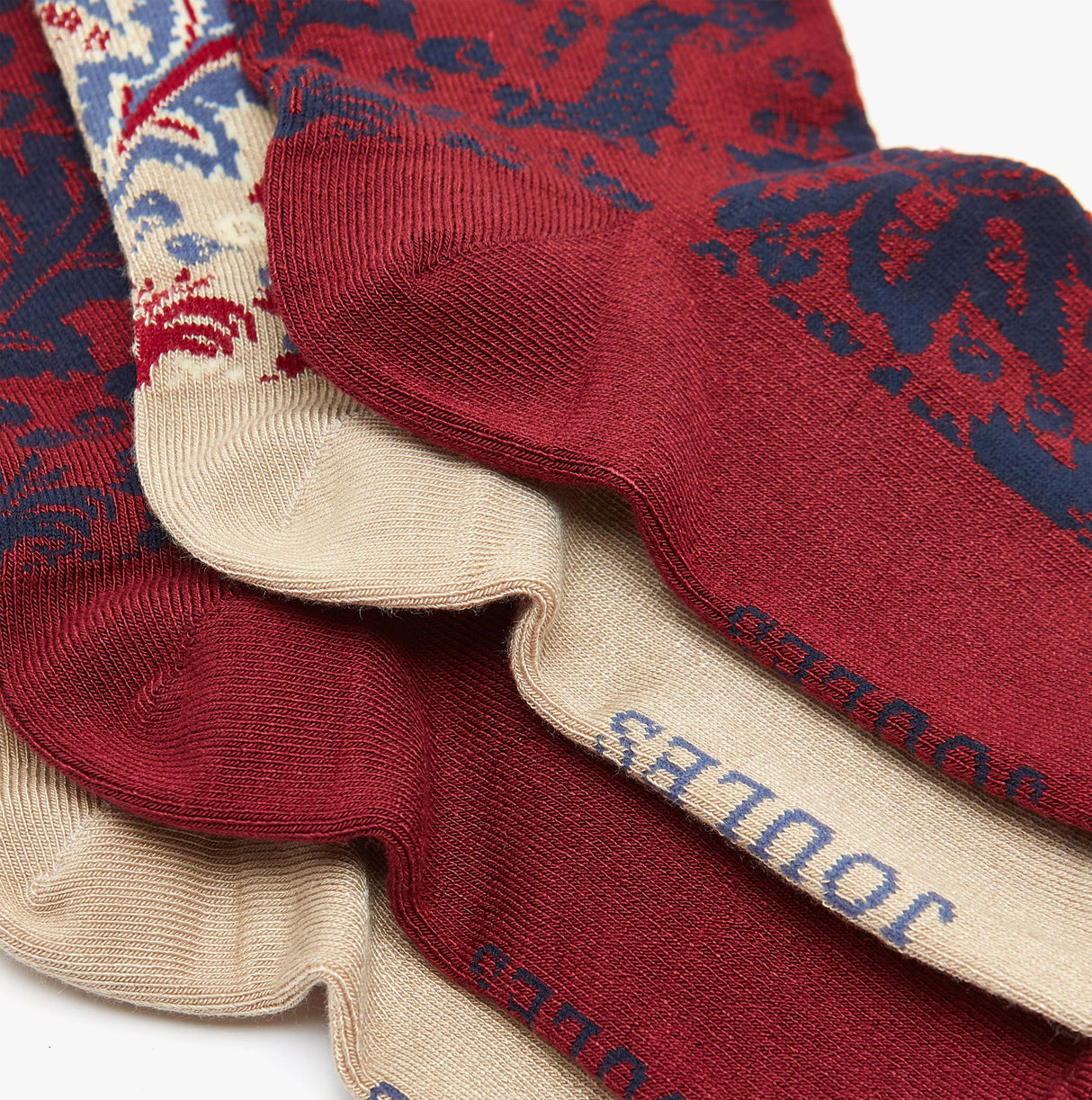 Joules EVERYDAY 2-Pack Womens Socks Neutral Demask