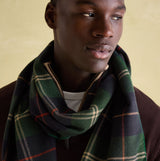 Joules MENS LANGTREE Mens Scarf Navy Check