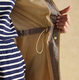 Joules HOLKHAM Waterproof Packable Raincoat With Hood Brown Check