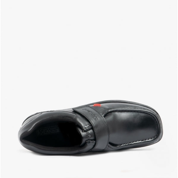 Kickers 114226 FRAGMA STRAP Boys School Shoes Black