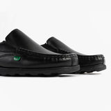 Kickers 114245 FRAGMA SLIP Boys School Shoes Black