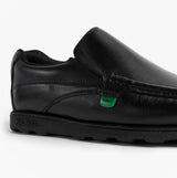 Kickers 114245 FRAGMA SLIP Boys School Shoes Black