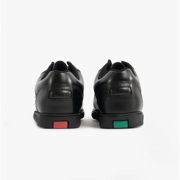 Kickers 114861 FRAGMA LACE 2 Eyelet School Shoes Black