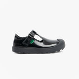 Kickers 116226 PLUNK MJ Girls School Shoes Black Patent