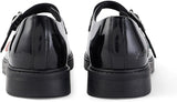 Kickers 116233 FINLEY MJ Girls School Shoes Patent Black