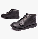 Kickers KICK HI VEGAN SYNT YU Unisex Kids School Shoes Black