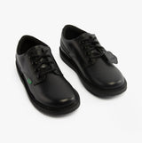 Kickers 117217 KOPI DERBY Boys School Shoes Black