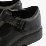 Kickers 117220 FINLEY T BAR Girls School Shoes Black