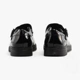 Kickers 117221 FINLEY T BAR Girls School Shoes Black Patent