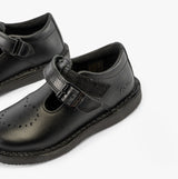 Kickers 117236 KOPI HEART T BAR Infant Girls School Shoes Black