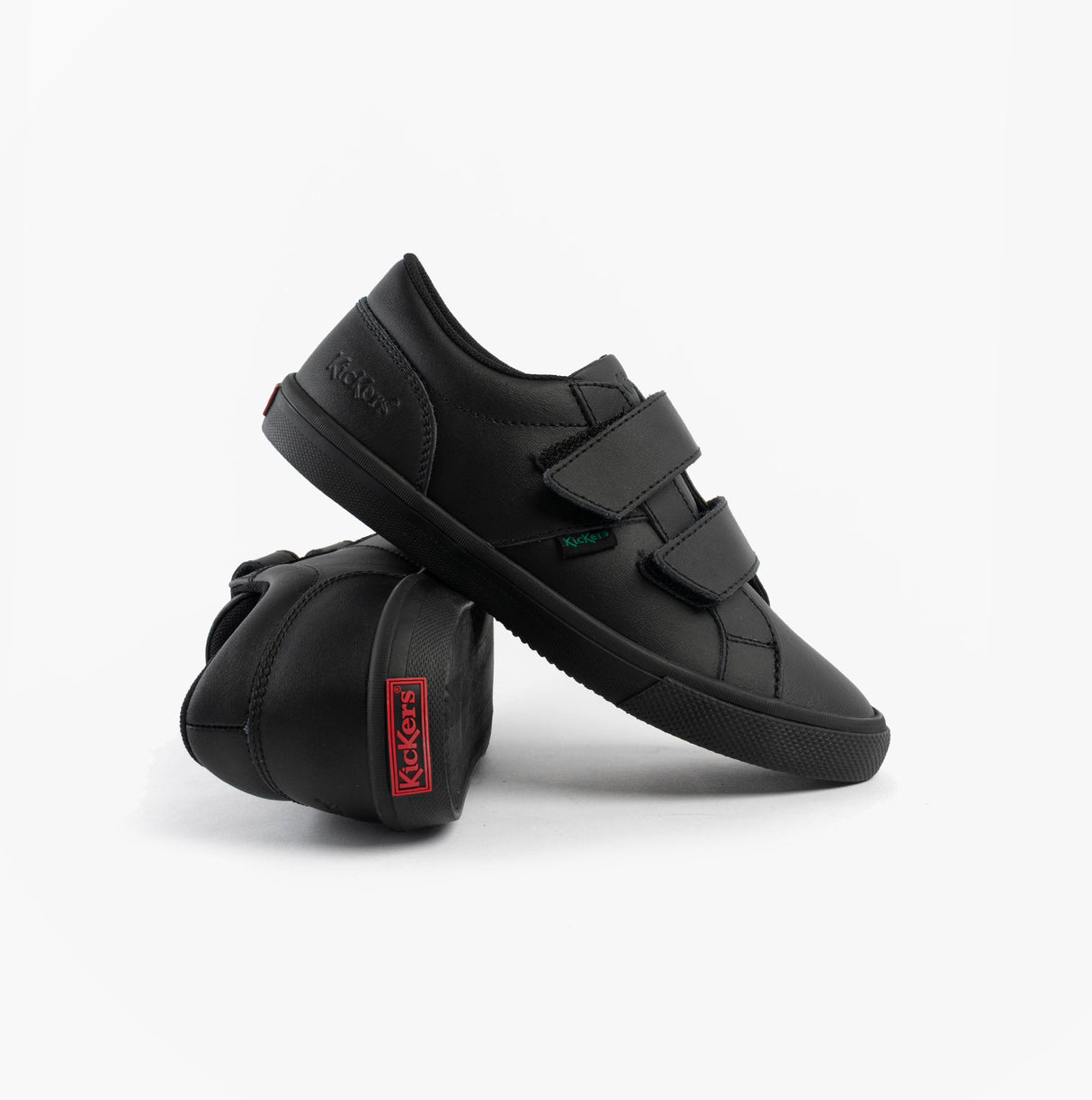 Kickers 117412 KODY TWIN Unisex School Shoes Black