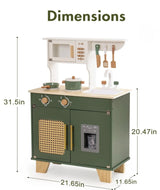 Tiny Chef - Wooden Play Kitchen - Vintage Green