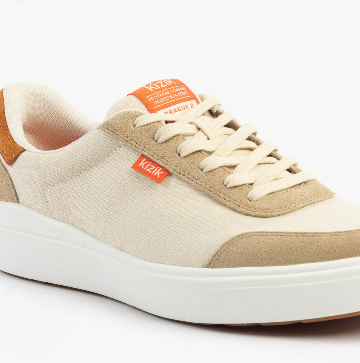 Kizik PRAGUE 2.0 Mens Trainers Whitecap Grey