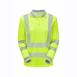 PULSAR LIFE LFE953 / LFE954 Ladies Long Sleeve Sustainable Hi-Vis Polo Shirt