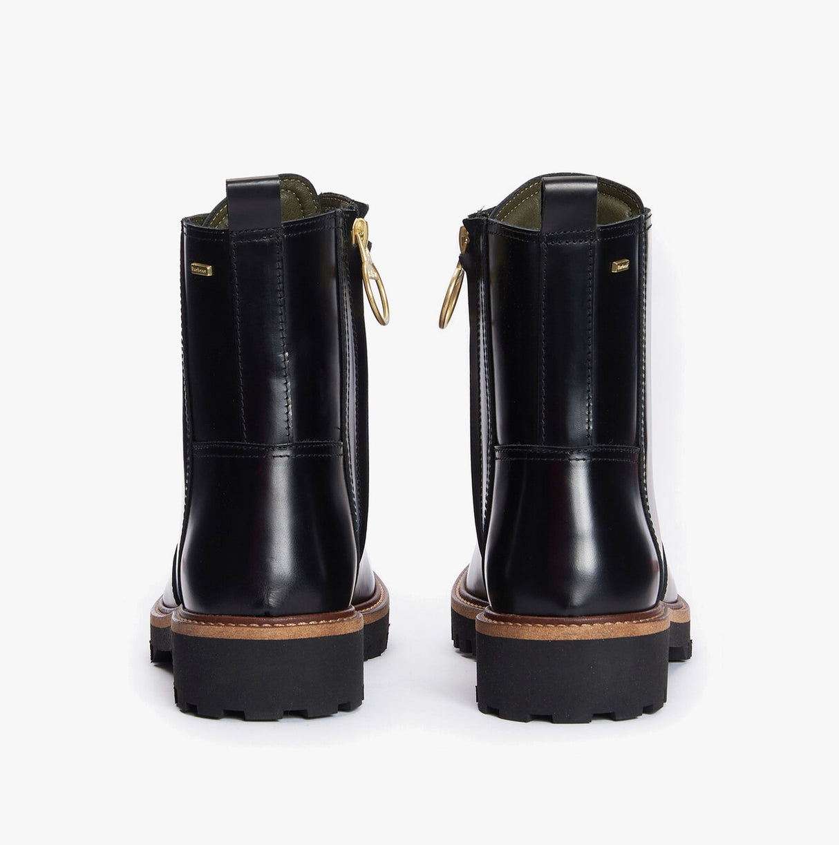 Barbour BLAKE Womens Hiker Boots Black Polido