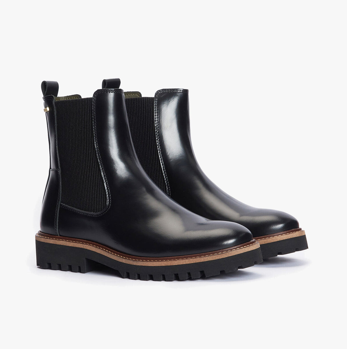 Barbour HARMBY Womens Chelsea Boots Black Polido