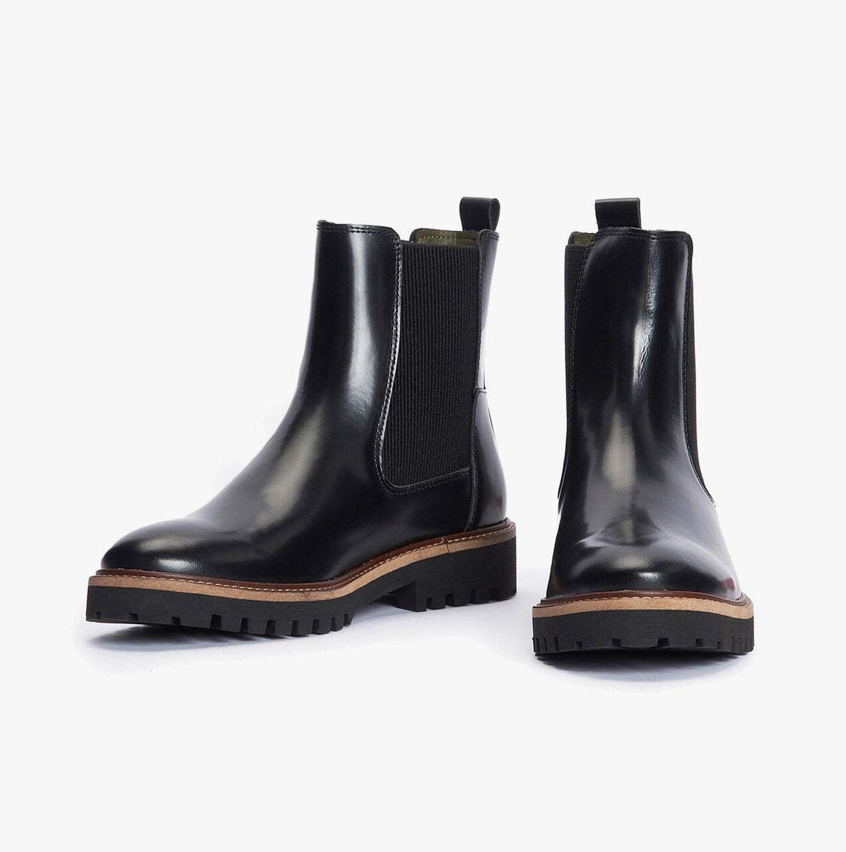 Barbour HARMBY Womens Chelsea Boots Black Polido