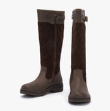 Barbour OAK Womens Waterproof Tall Boots Brown