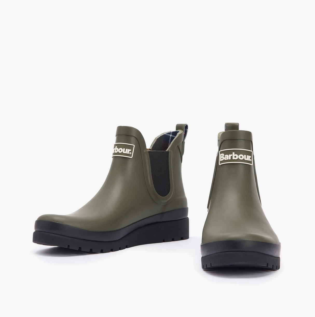 Barbour CLIFTON Womens Chelsea Wellies Olive/Black