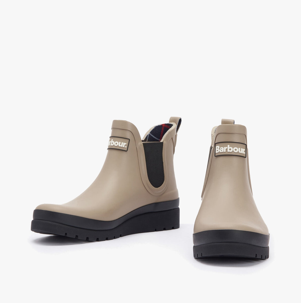 Barbour CLIFTON Womens Chelsea Wellies Light Trench/Black