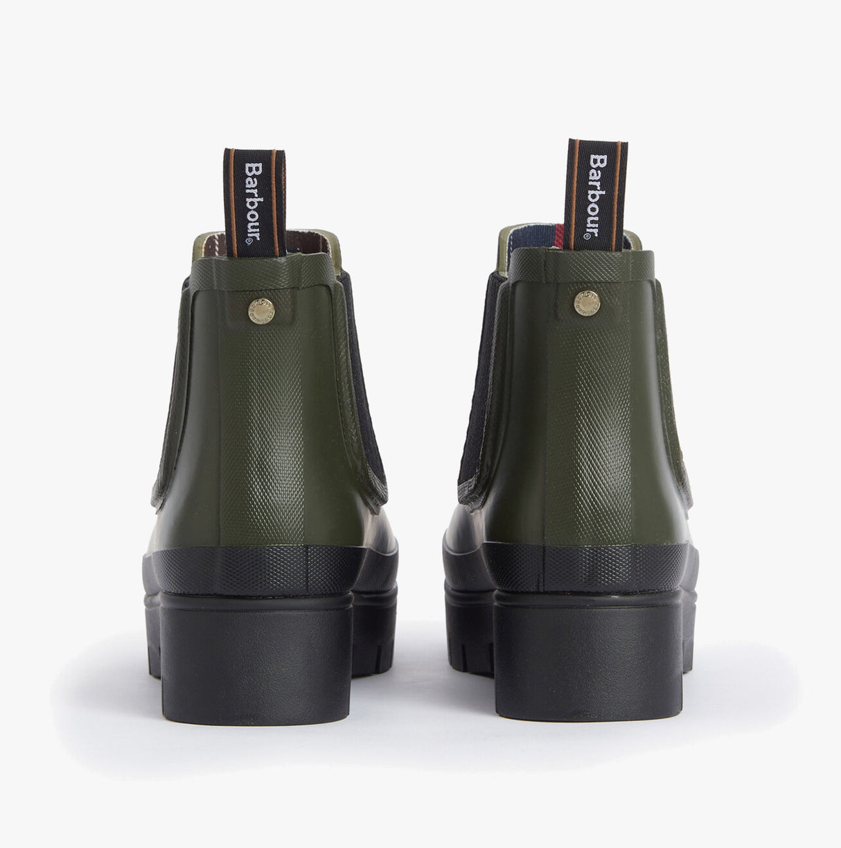 Barbour HALTON Womens Chelsea Wellies Olive/Black