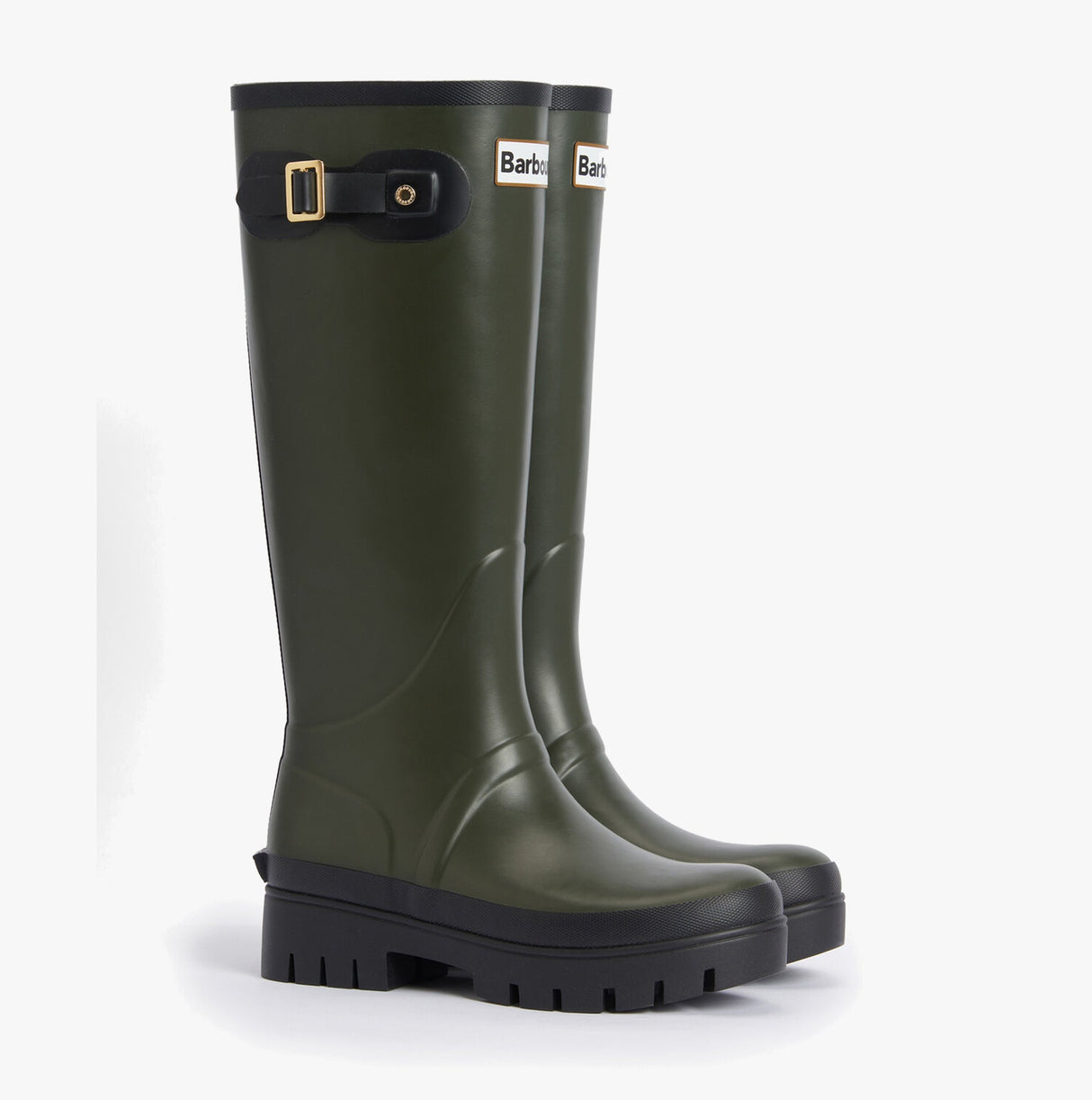 Barbour SNOWDON Womens Tall Wellies Olive/Black