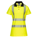 Portwest Hi-Vis Women's Cotton Comfort Pro Polo Shirt S/S