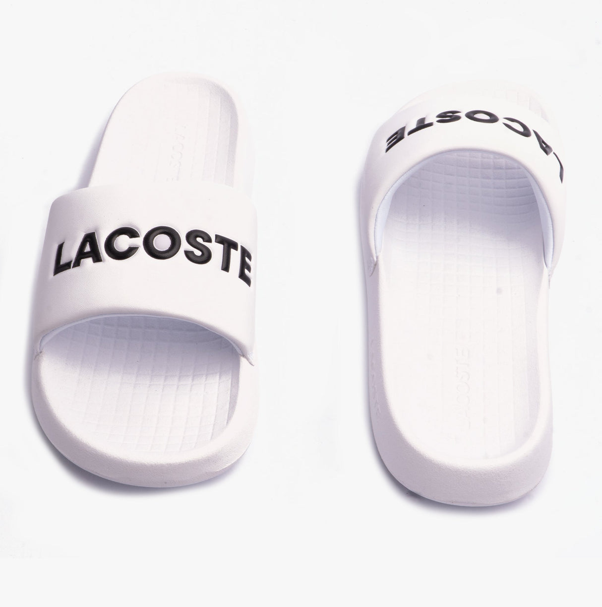 Lacoste SERVE SLIDE 1.0 124 2 Mens Slides�White/Black