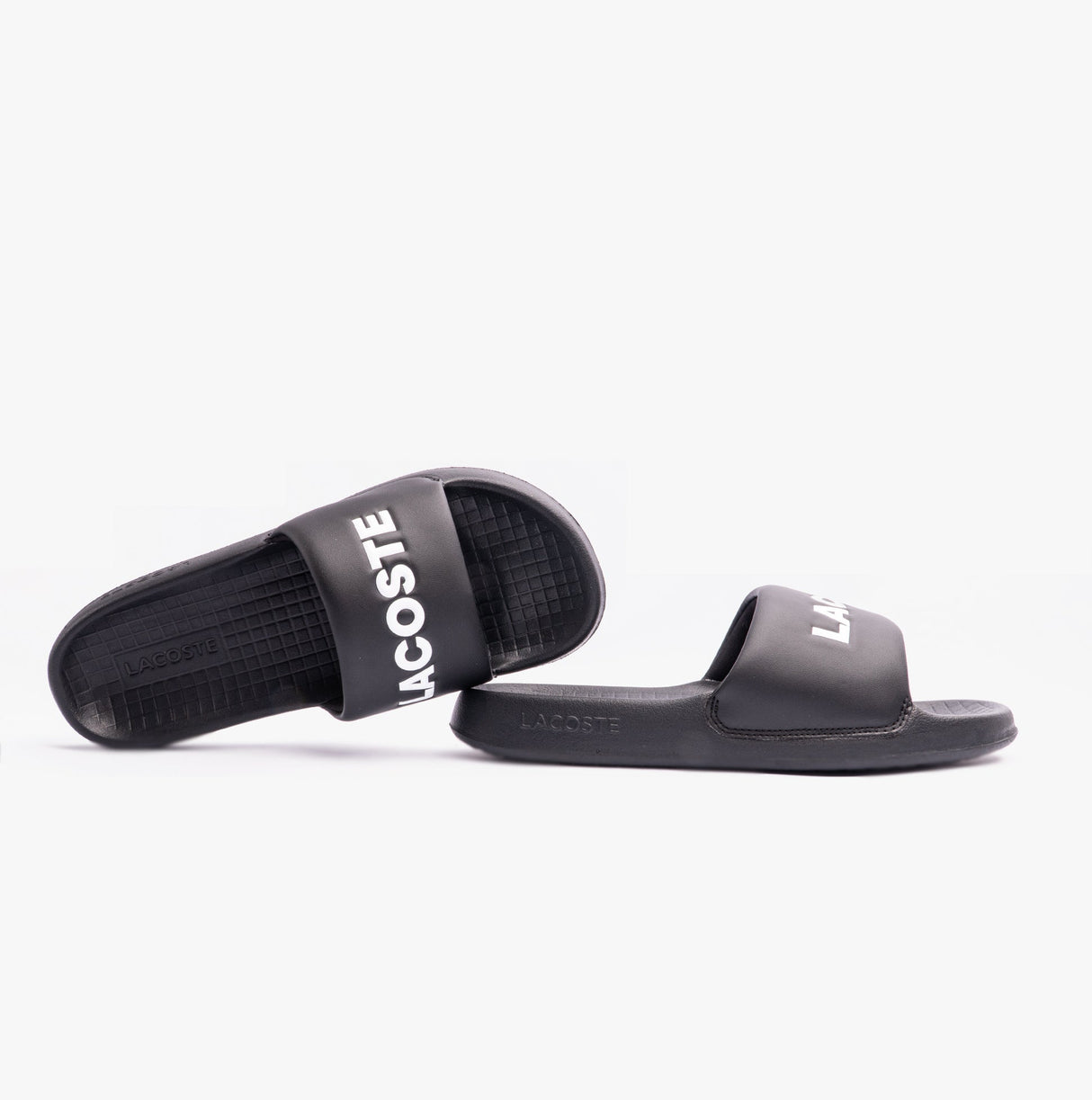 Lacoste SERVE SLIDE 1.0 124 2 Mens Slides Black/White