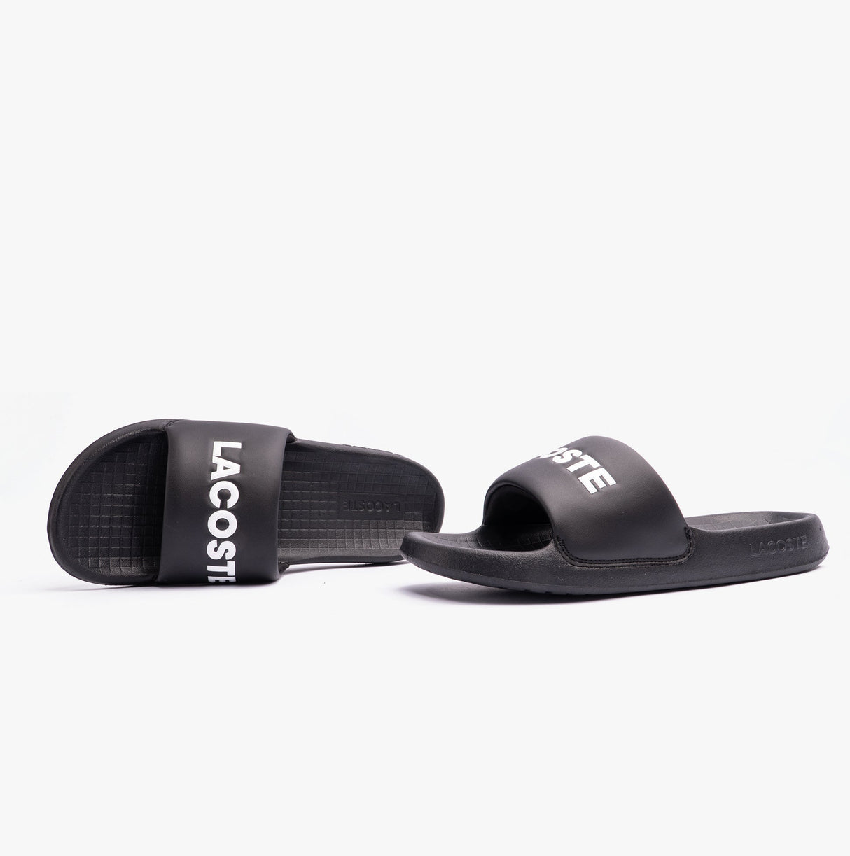 Lacoste SERVE SLIDE 1.0 124 2 Mens Slides Black/White