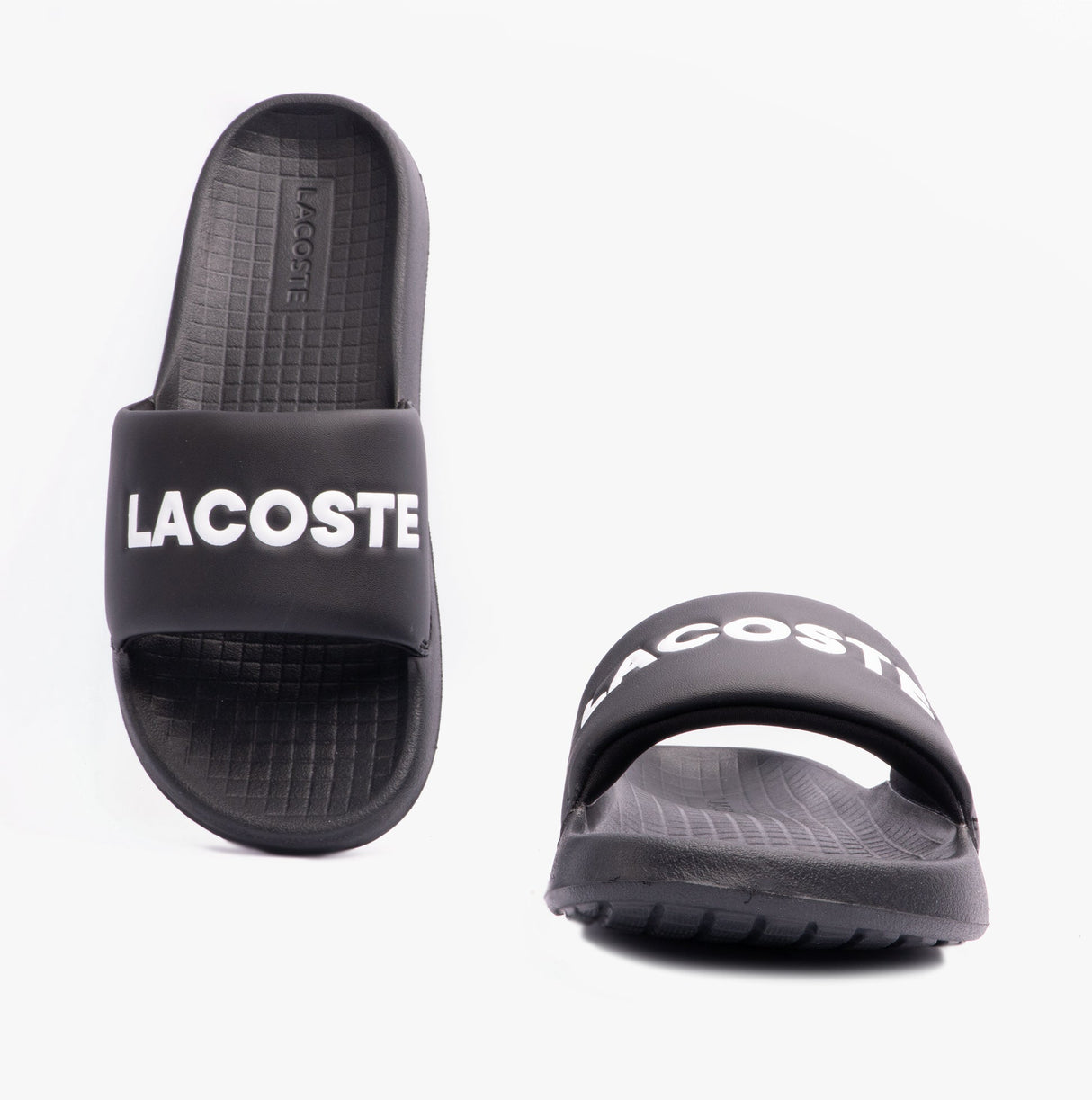 Lacoste SERVE SLIDE 1.0 124 2 Mens Slides Black/White