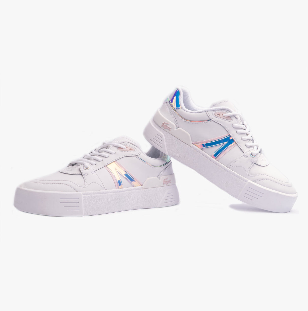 Lacoste L002 EVO 124 5 Womens Trainers White/Light Pink