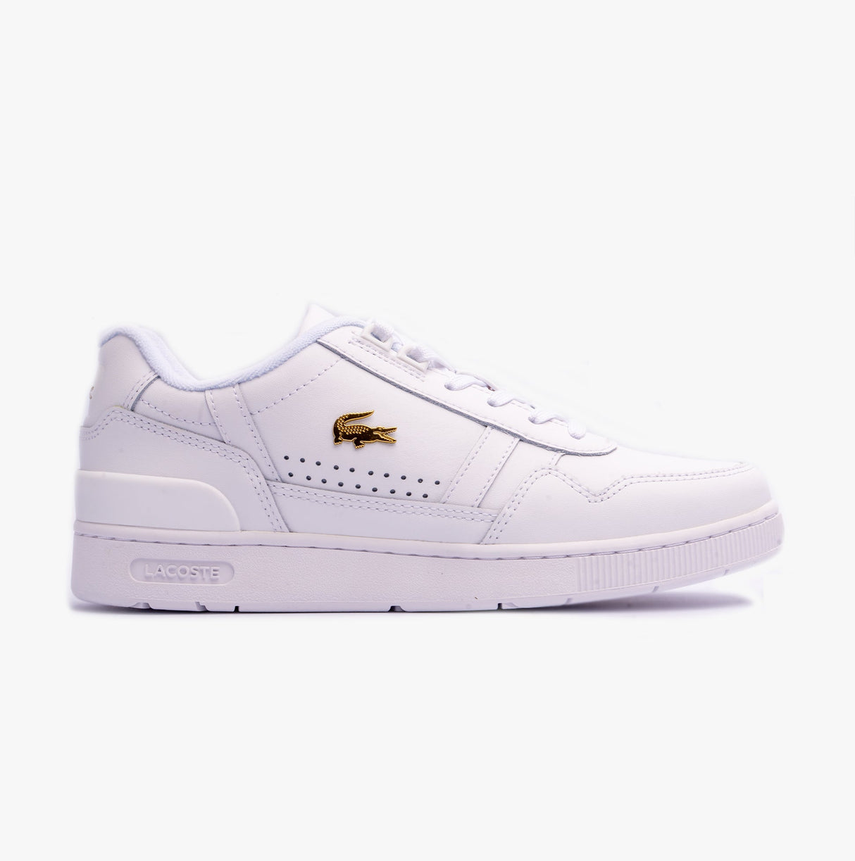 Lacoste T-CLIP 124 1 Womens Trainers White/Gold