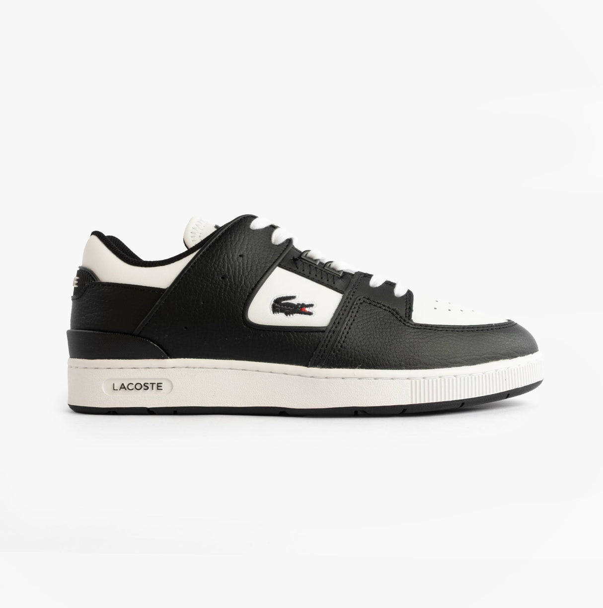 Lacoste COURT CAGE Mens Court Trainers Trainers Black/White