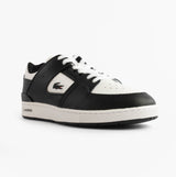 Lacoste COURT CAGE Mens Court Trainers Trainers Black/White