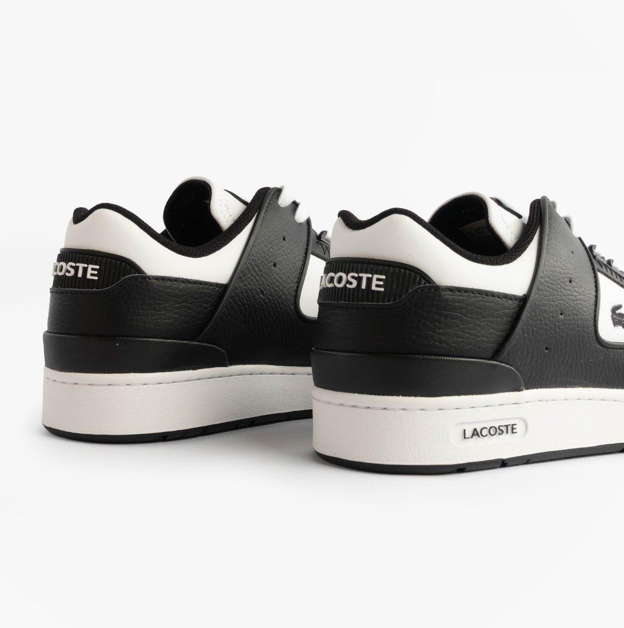 Lacoste COURT CAGE Mens Court Trainers Trainers Black/White