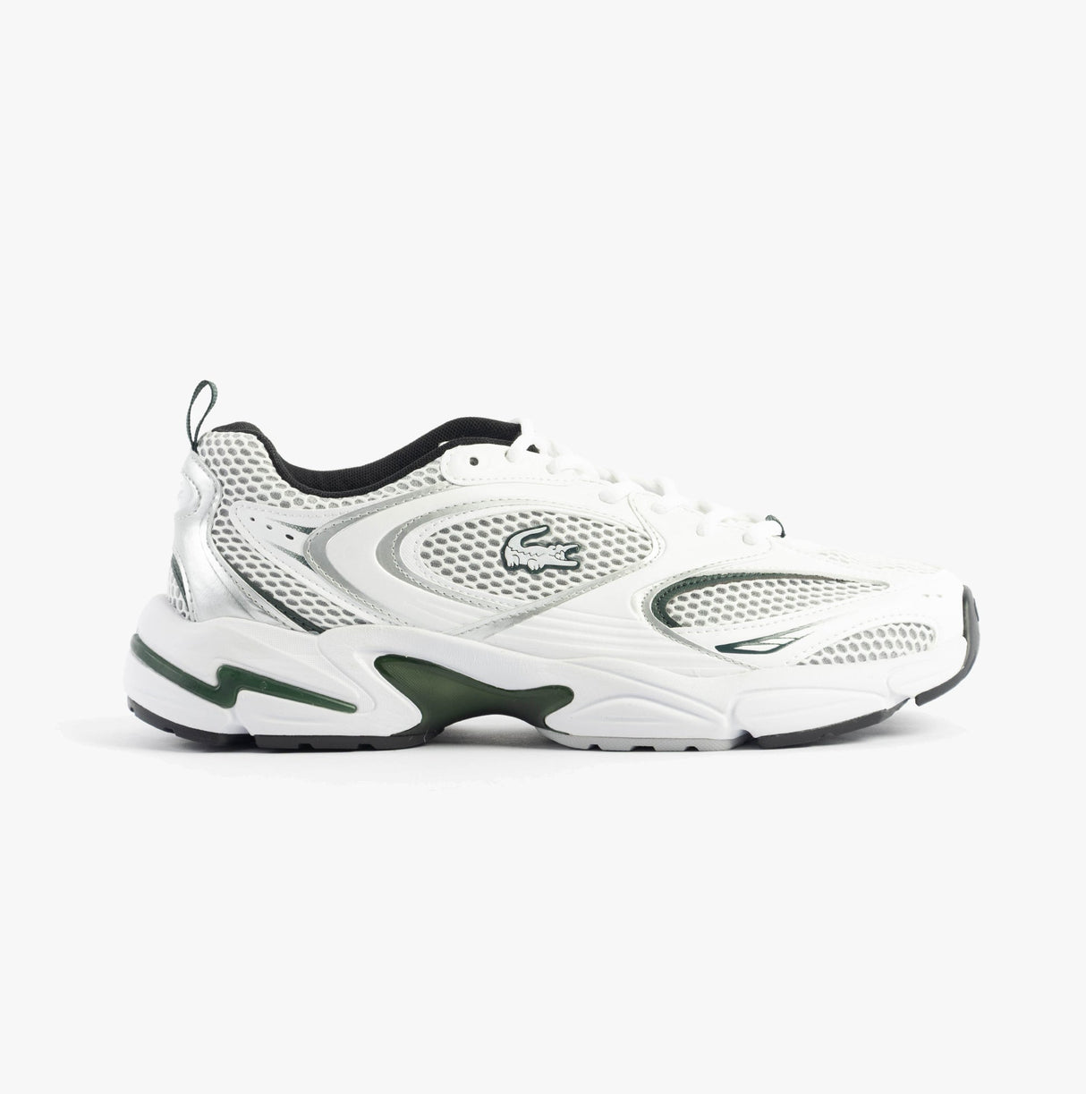 Lacoste STORM 96 2K Mens Trainers White/Dark Green