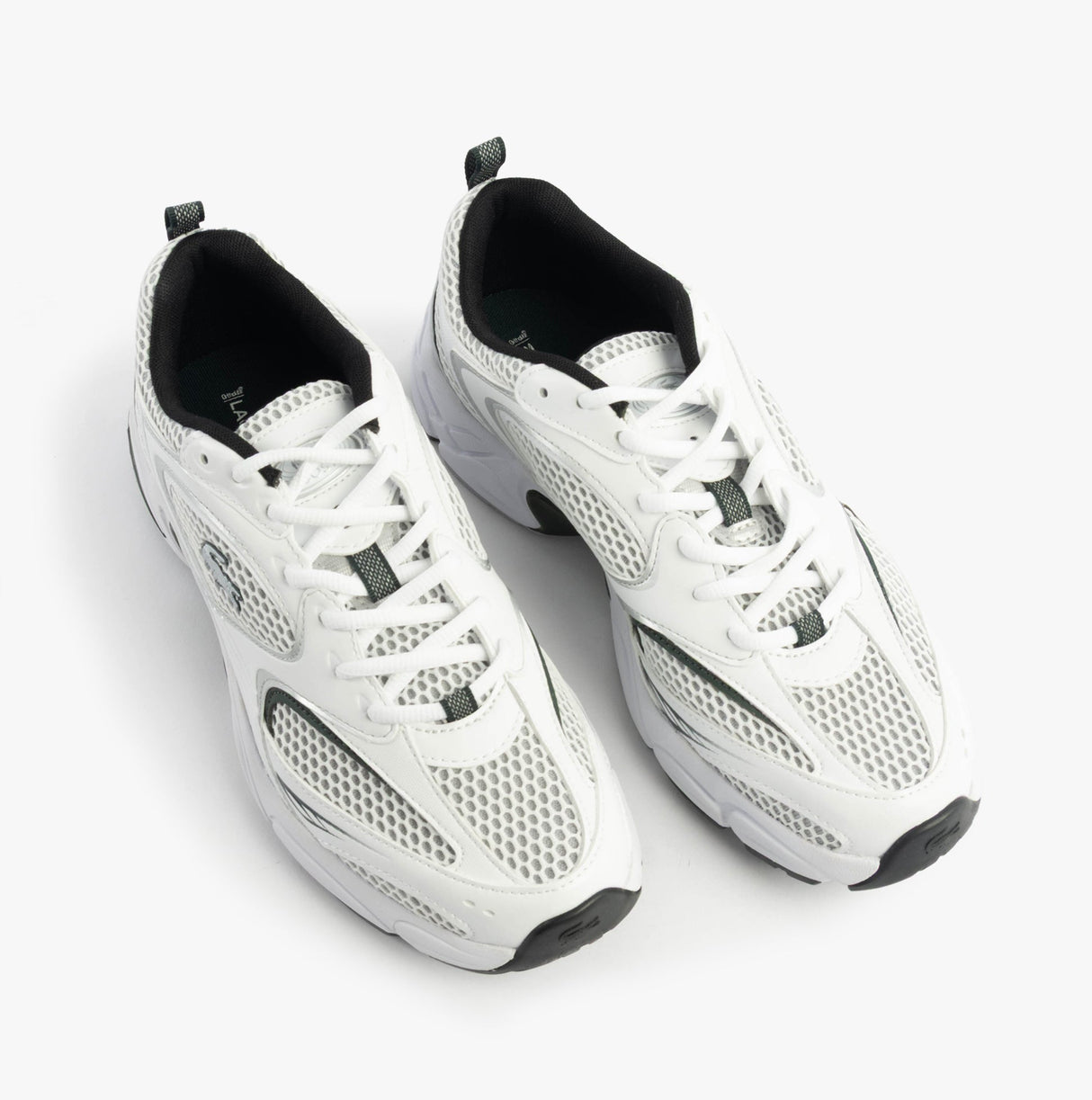 Lacoste STORM 96 2K Mens Trainers White/Dark Green