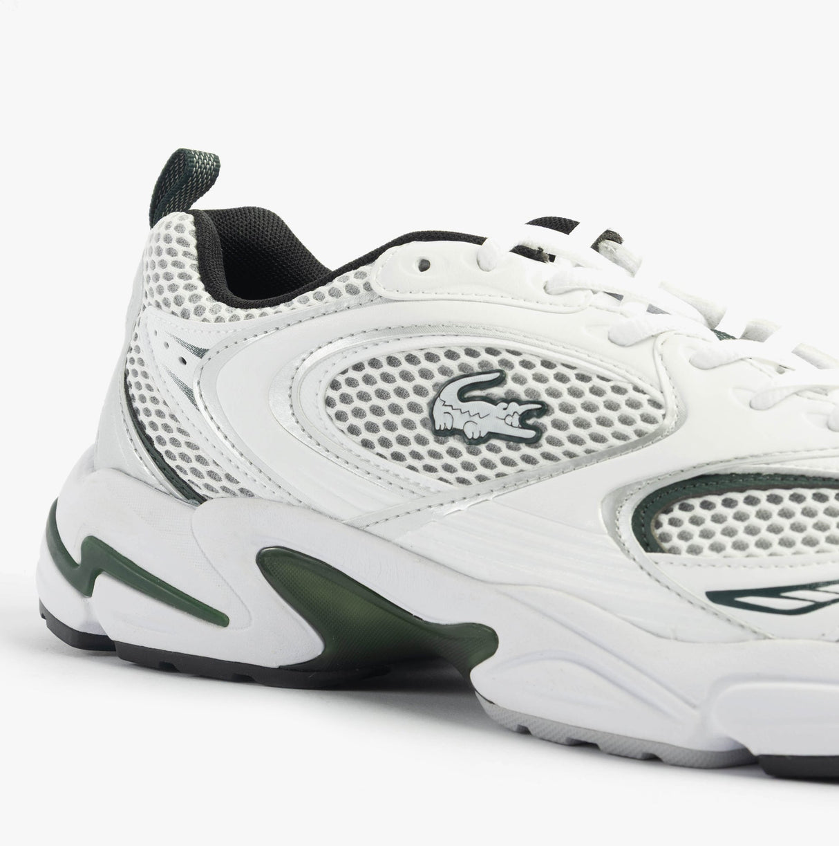 Lacoste STORM 96 2K Mens Trainers White/Dark Green