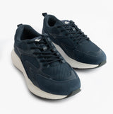 Lacoste L003 EVO Mens Performance Trainers Trainers Navy/White