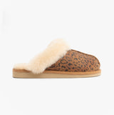 Shepherd JESSICA Womens Sheepskin Mules Chestnut/Leopard
