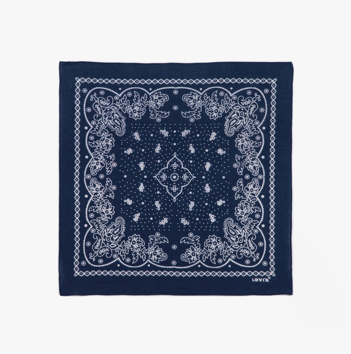 Levi's PAISLEY BANDANA Mens Scarf Navy Blue